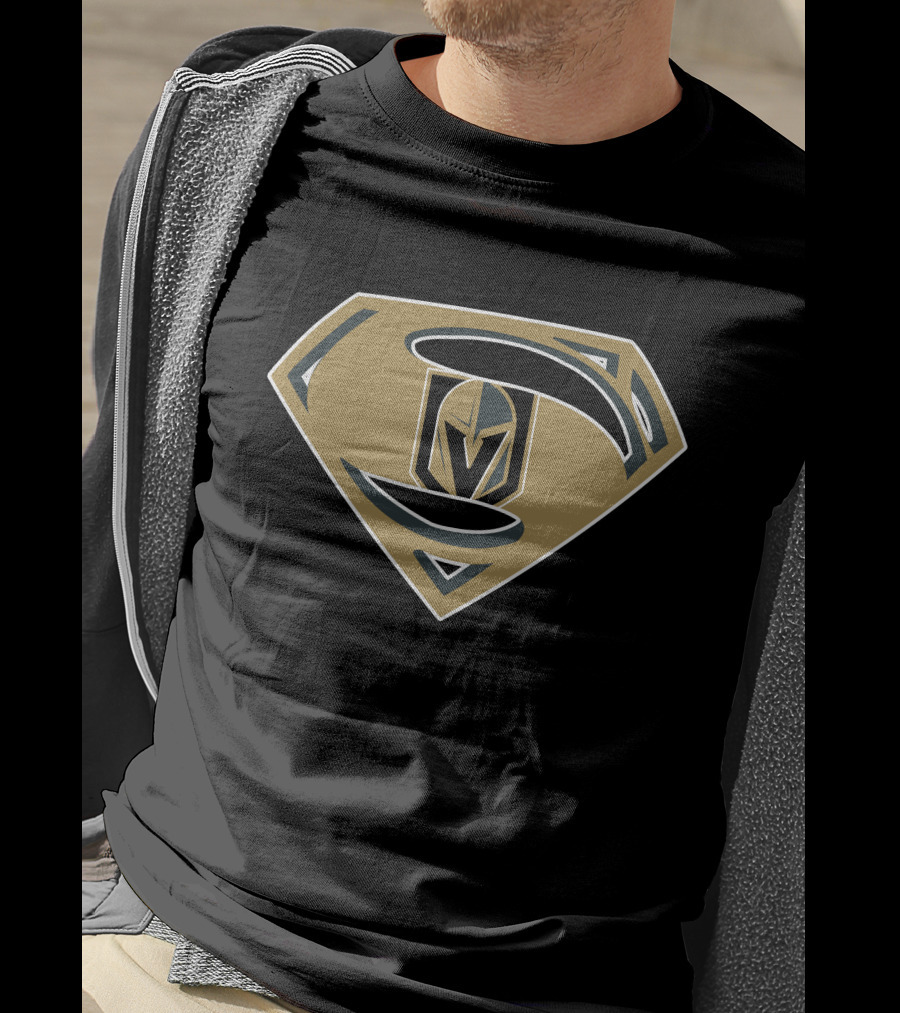 Superman Vegas Golden Knights Emblem T-Shirt