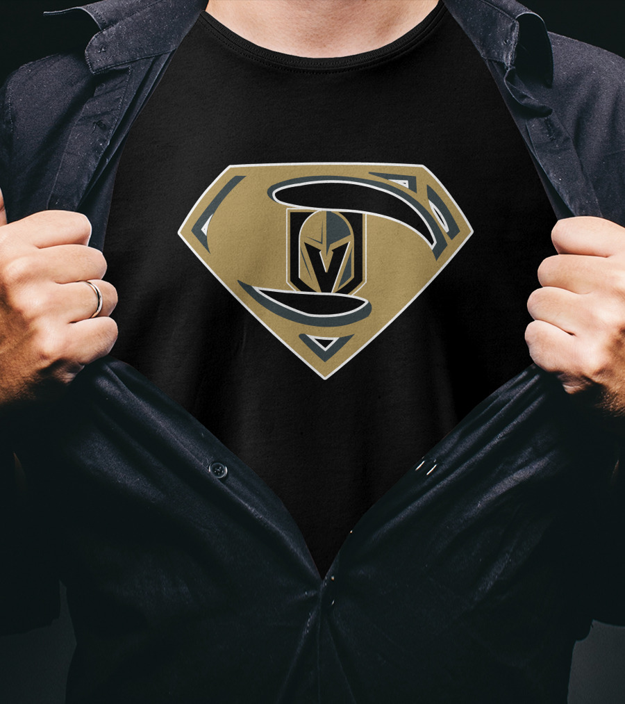 Superman Vegas Golden Knights Emblem T-Shirt