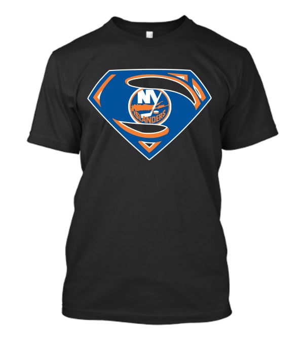 Superman NY Islanders Logo Mashup T-Shirt
