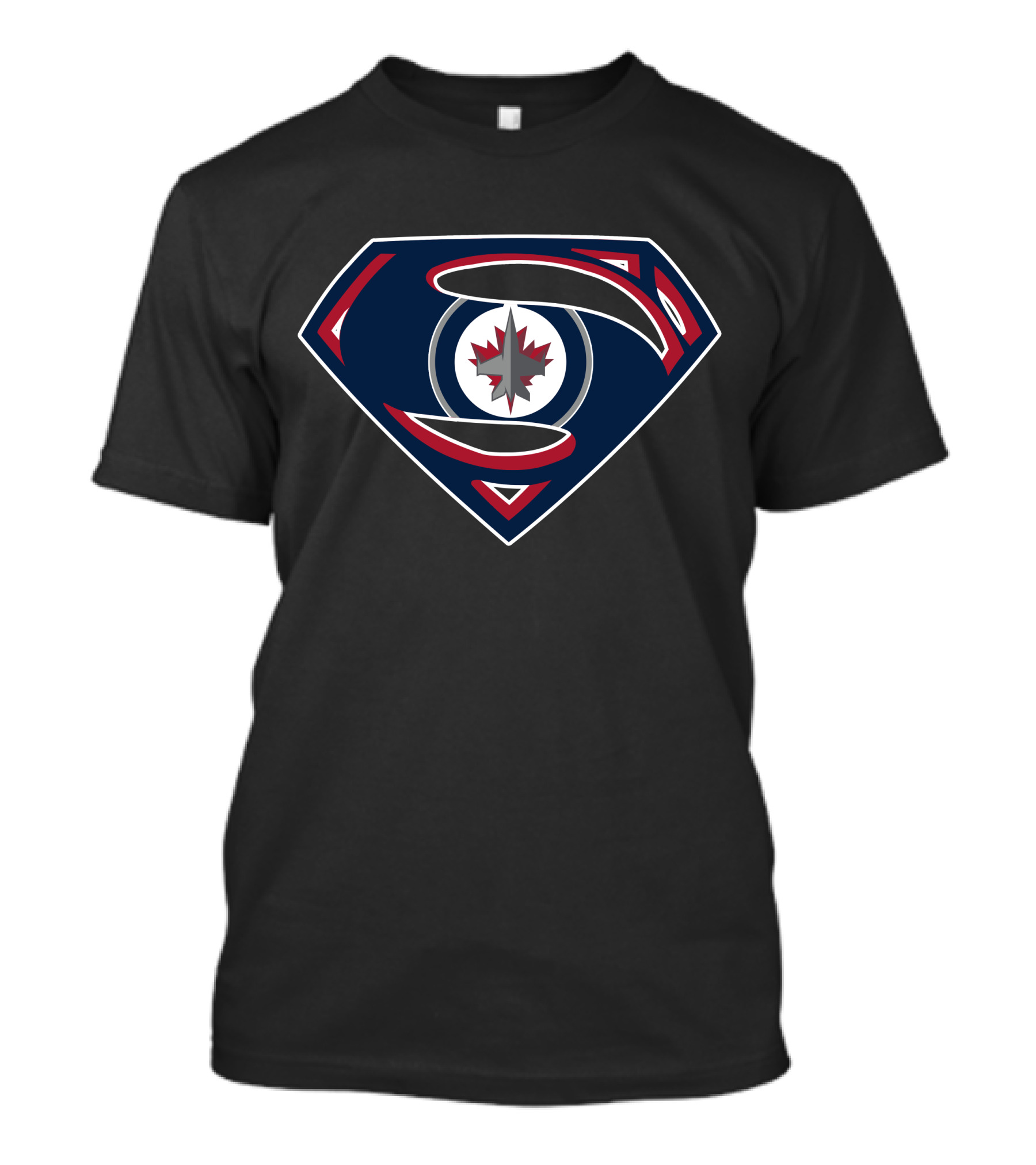 Winnipeg Jets Superman Symbol Fusion T-Shirt