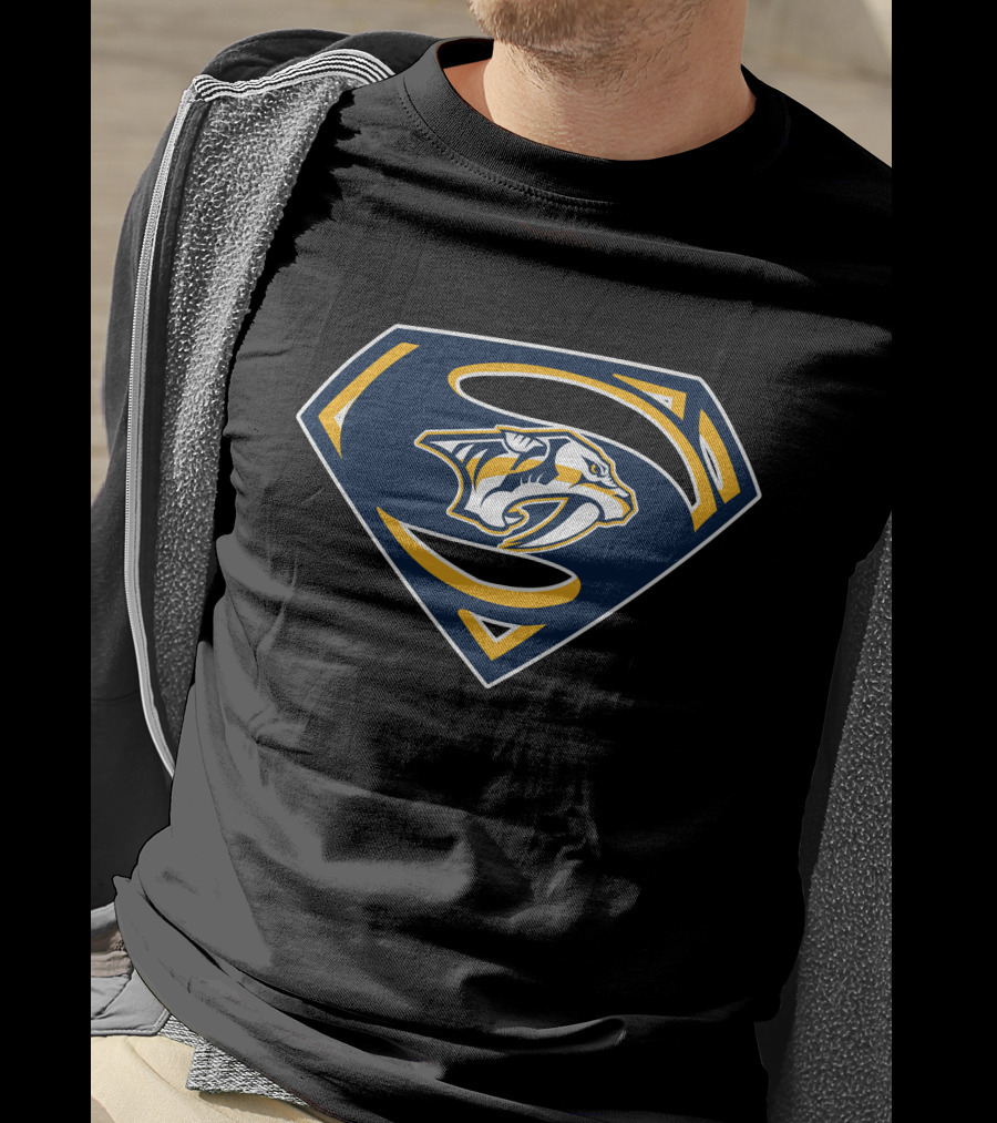 Superman Nashville Predators T-Shirt
