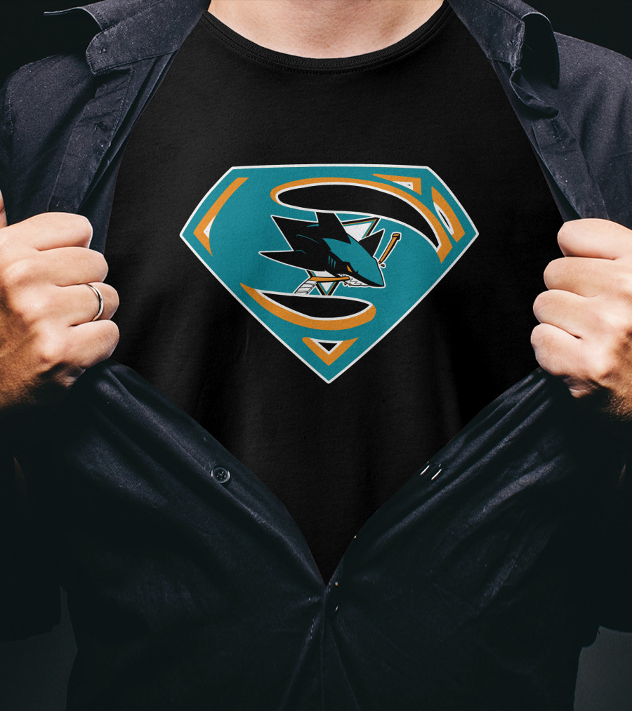 San Jose Sharks Superman T-Shirt