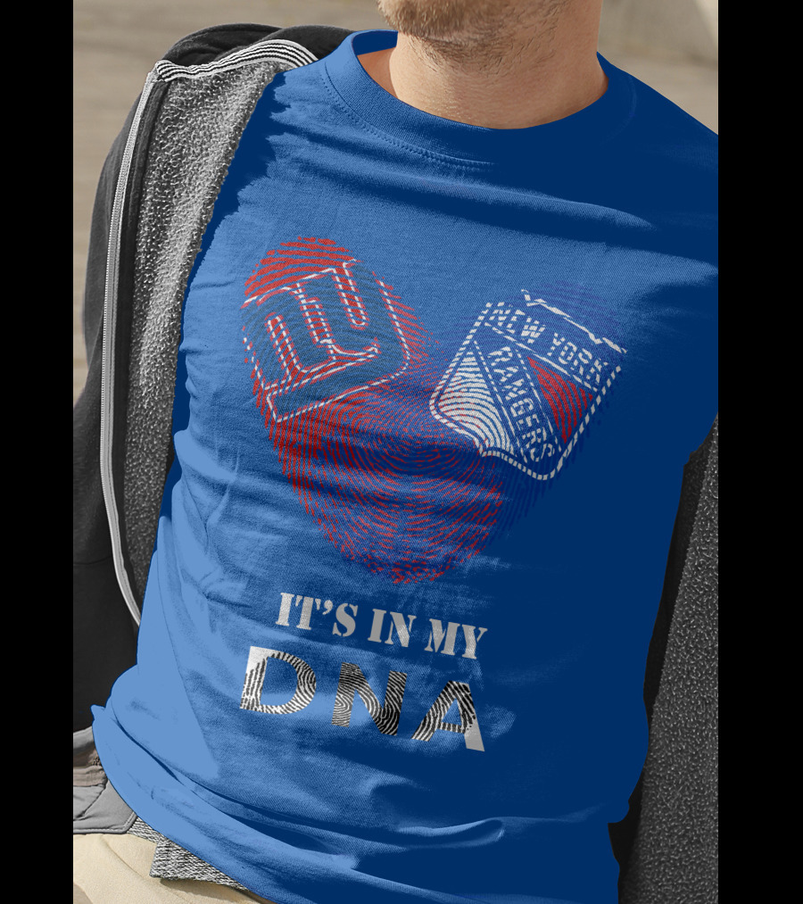 Giants New York Rangers It's In My Dna T-Shirt