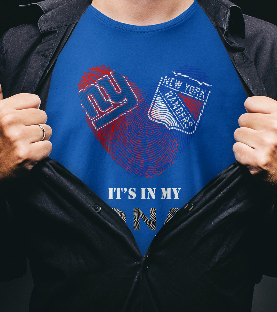 Giants New York Rangers It's In My Dna T-Shirt