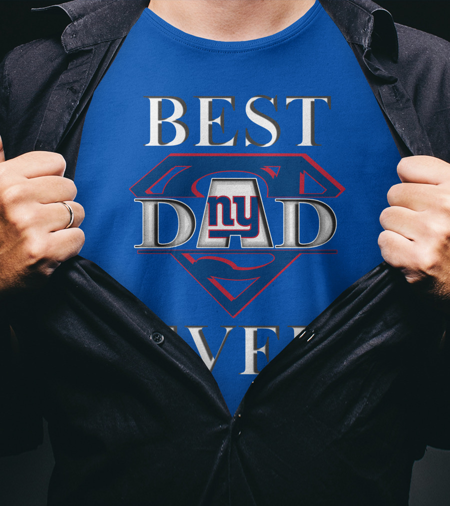 Best Dad Ever New York Giants Superman T-Shirt