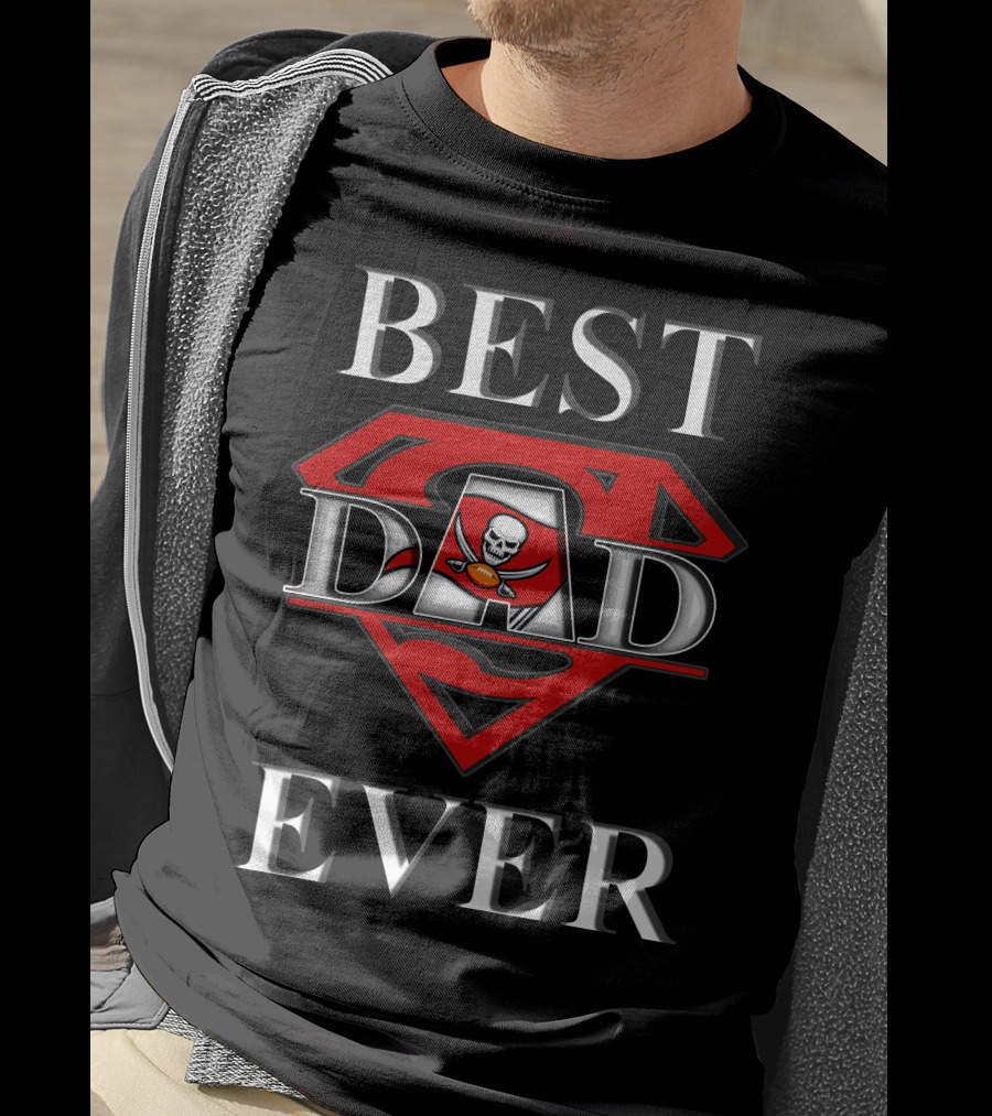 Best Dad Ever Buccaneers Super Dad T-Shirt