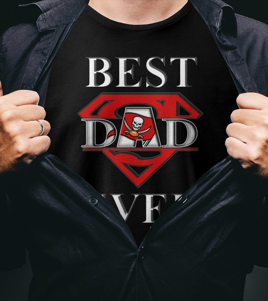 Best Dad Ever Buccaneers Super Dad T-Shirt