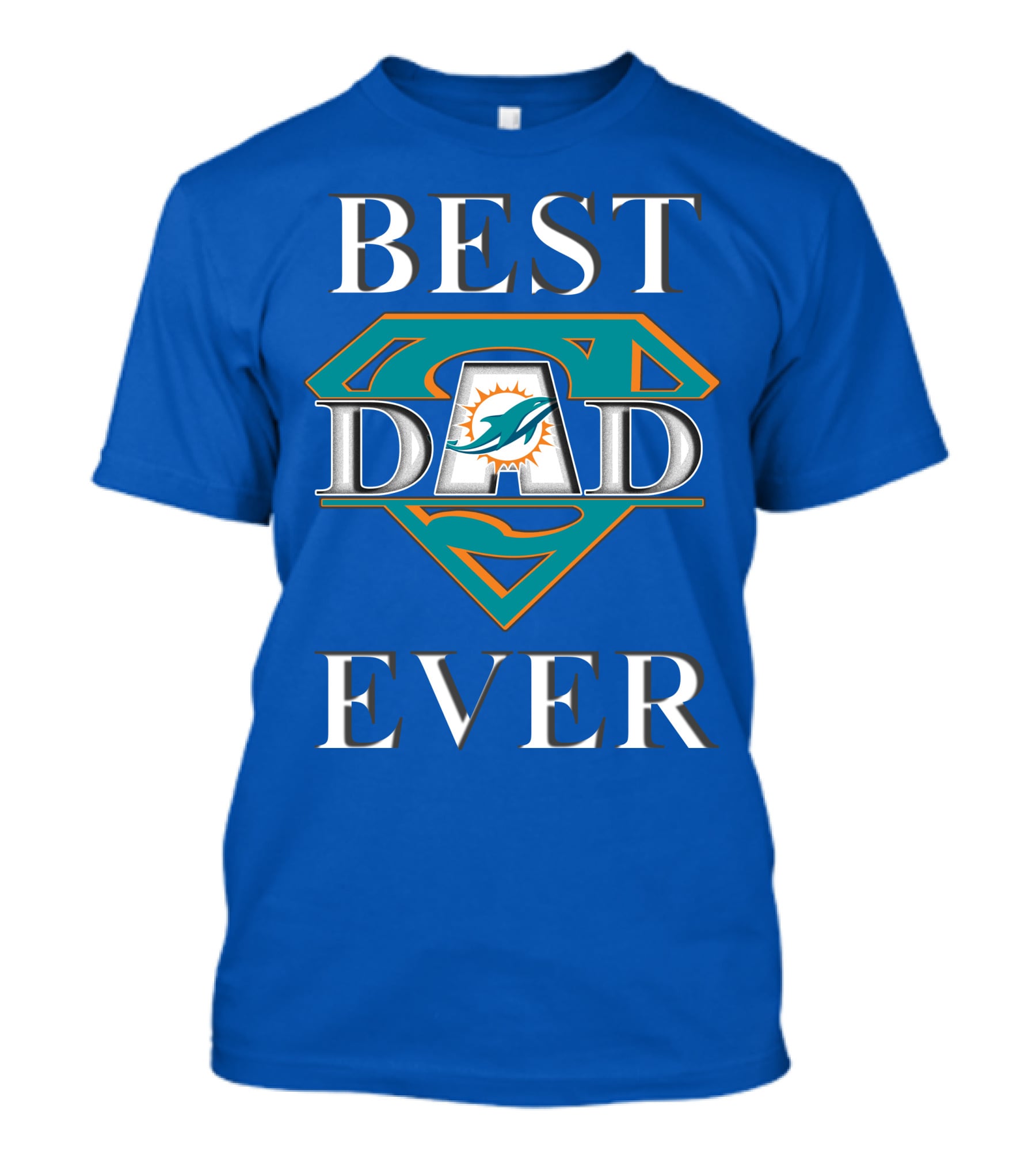 Best Dad Ever Miami Dolphins Super Dad T-Shirt
