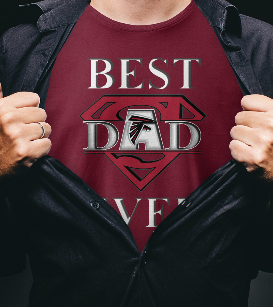 Best Dad Ever Falcons Super Dad T-Shirt