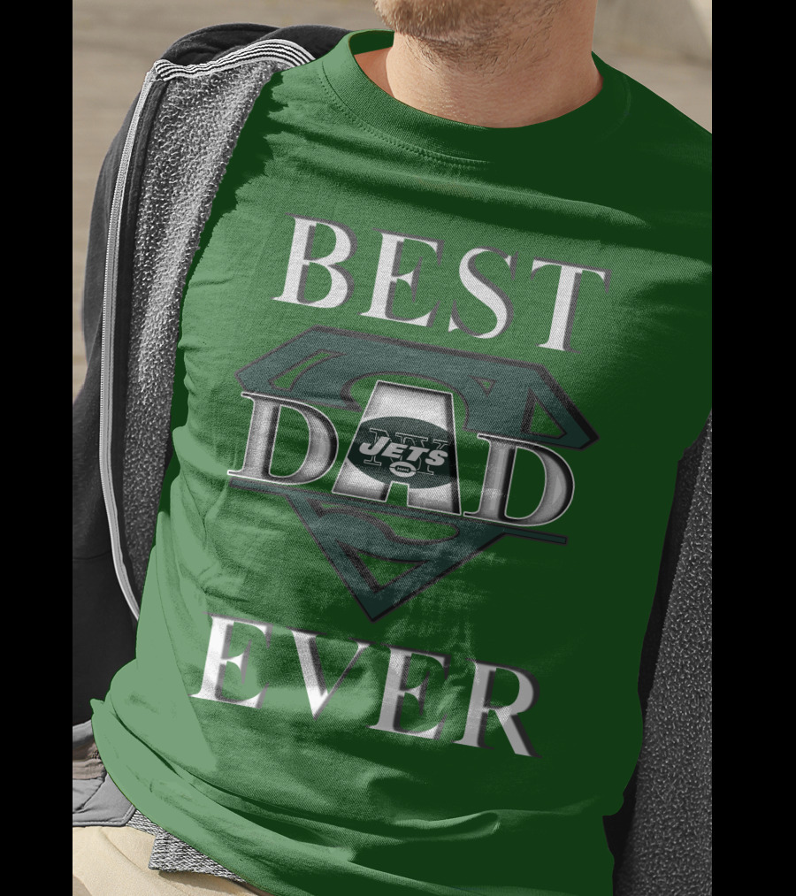 Best Dad Ever Jets Super Dad T-Shirt