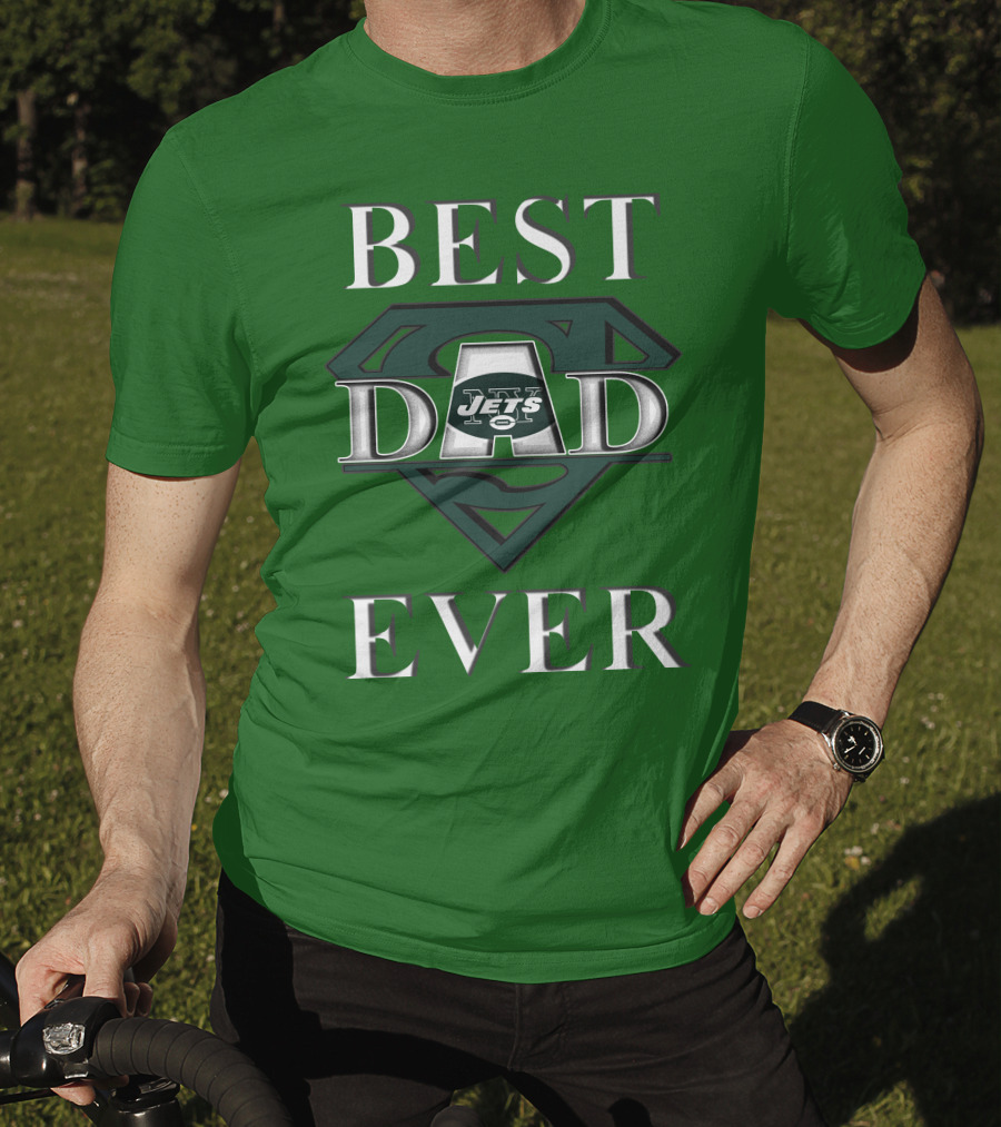 Best Dad Ever Jets Super Dad T-Shirt