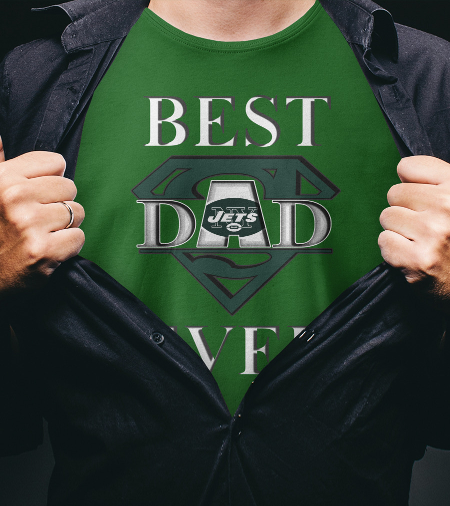 Best Dad Ever Jets Super Dad T-Shirt