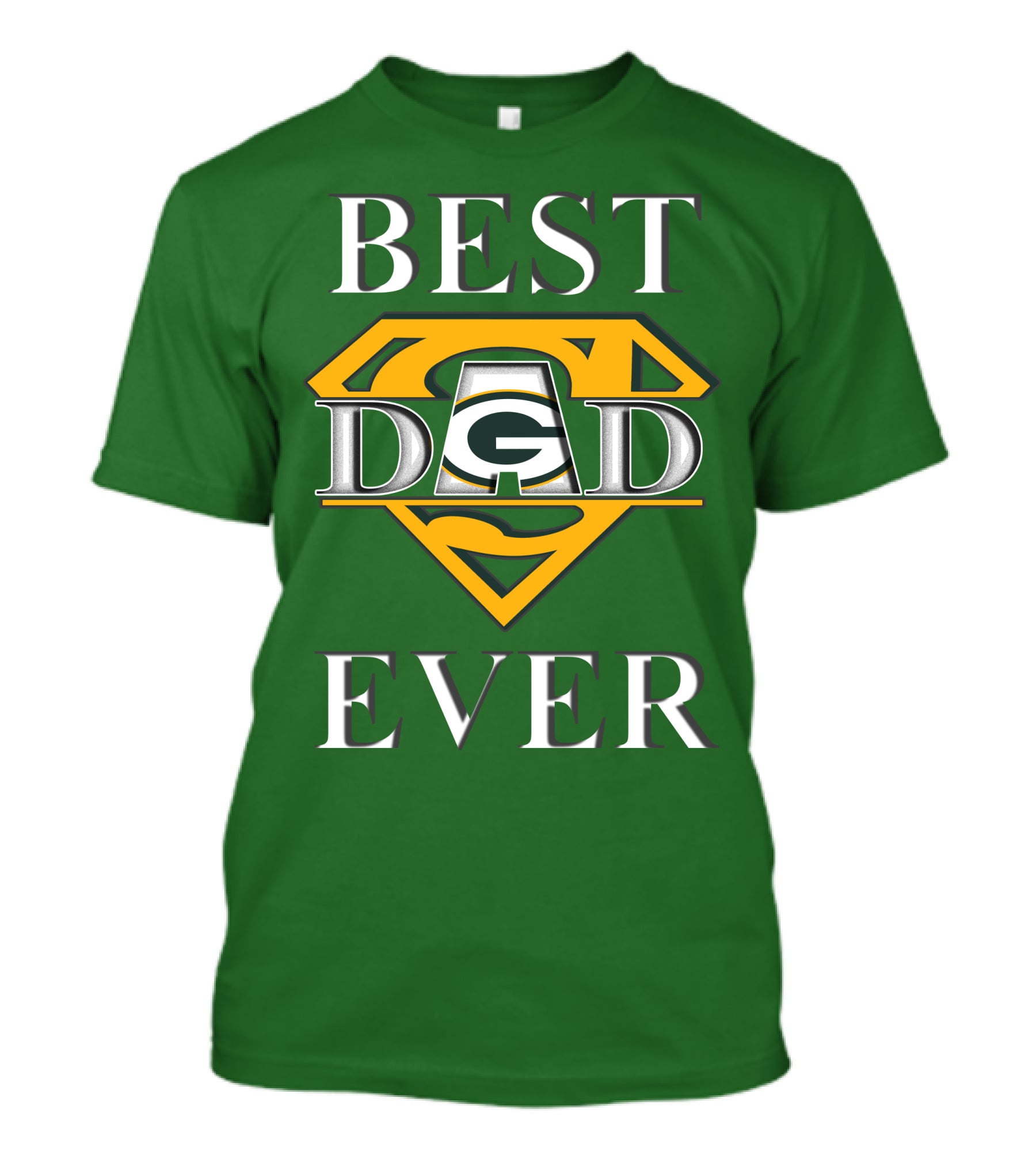 Best Dad Ever Packers Super Dad T-Shirt