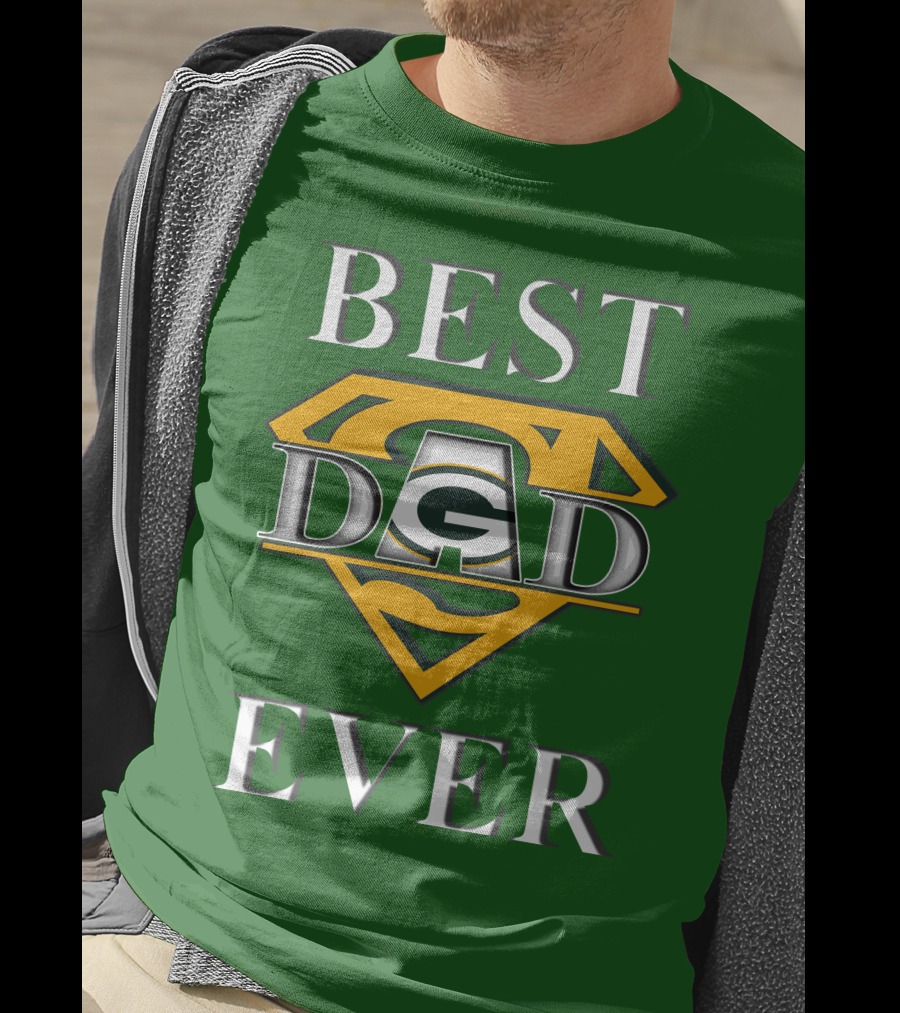Best Dad Ever Packers Super Dad T-Shirt