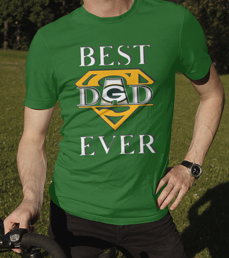 Best Dad Ever Packers Super Dad T-Shirt