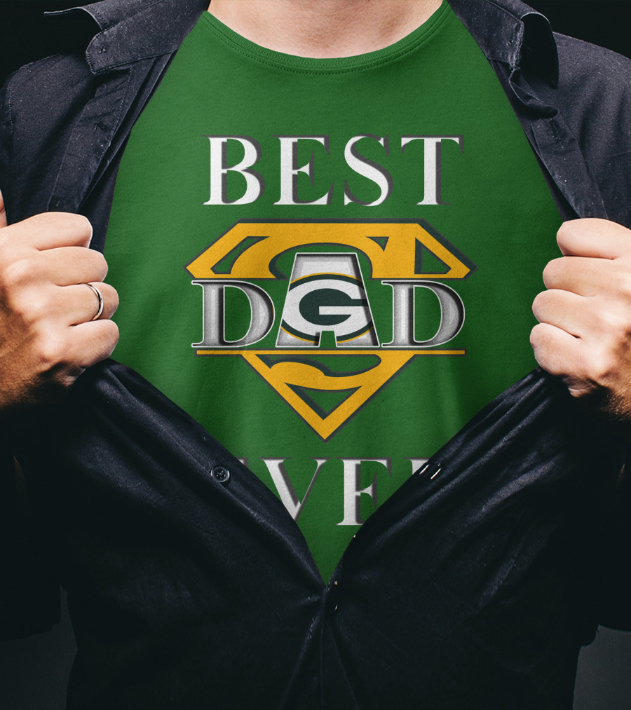 Best Dad Ever Packers Super Dad T-Shirt