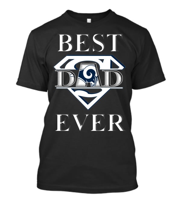 Best Dad Ever Rams Super Hero T-Shirt