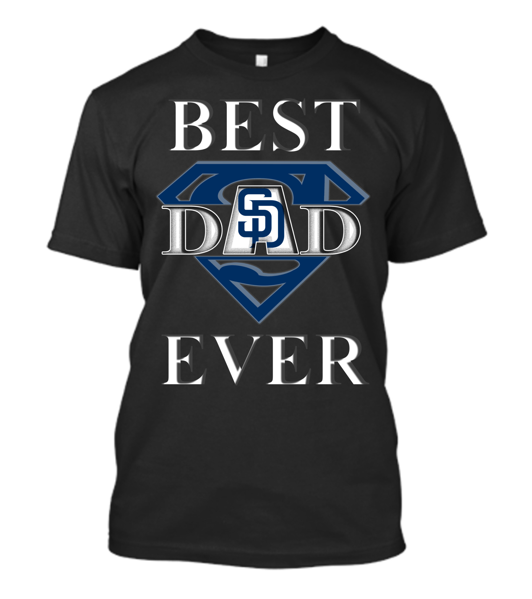 Best Dad Ever San Diego Padres Logo Superman T-Shirt