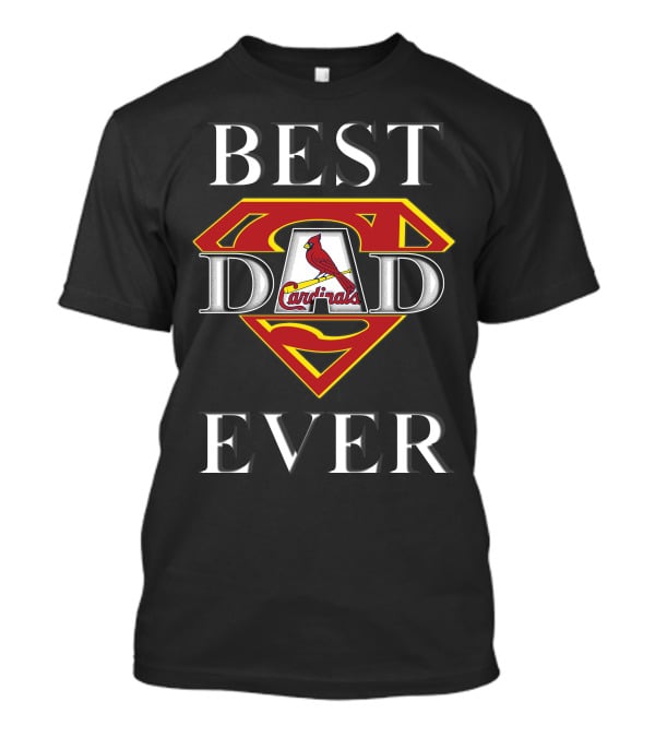 St. Louis Cardinals Best Dad Ever Superhero T-Shirt