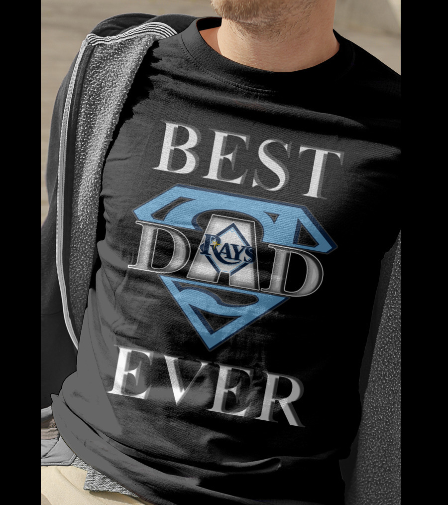 Best Dad Ever Tampa Bay Rays Super Dad T-Shirt
