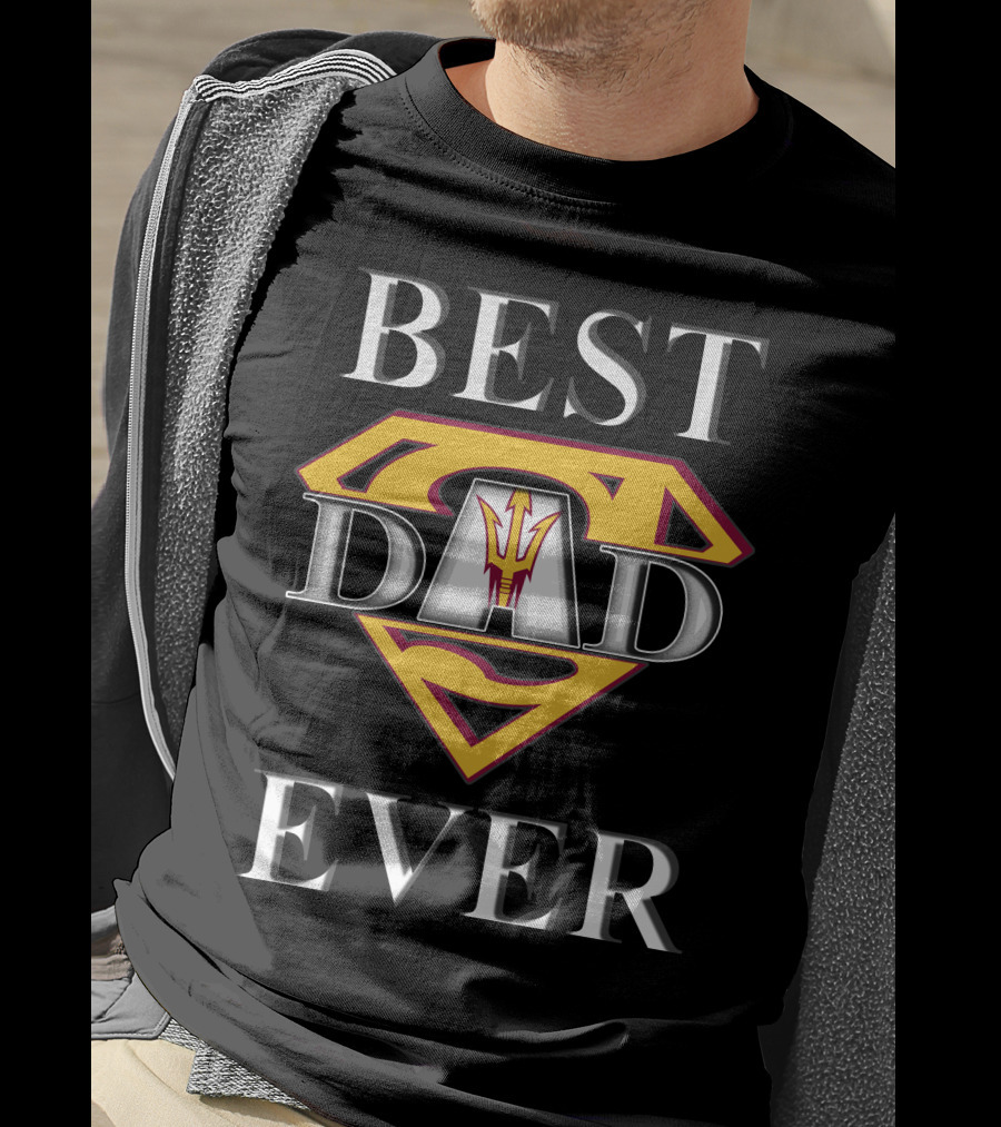 Arizona State Sun Devils Best Dad Ever Superhero T-Shirt
