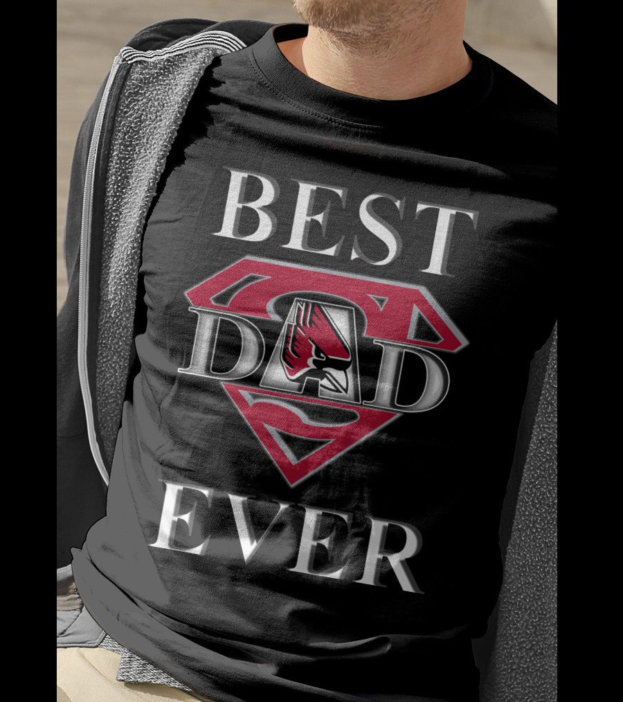 Ball State Cardinals Best Dad Ever Superman T-Shirt