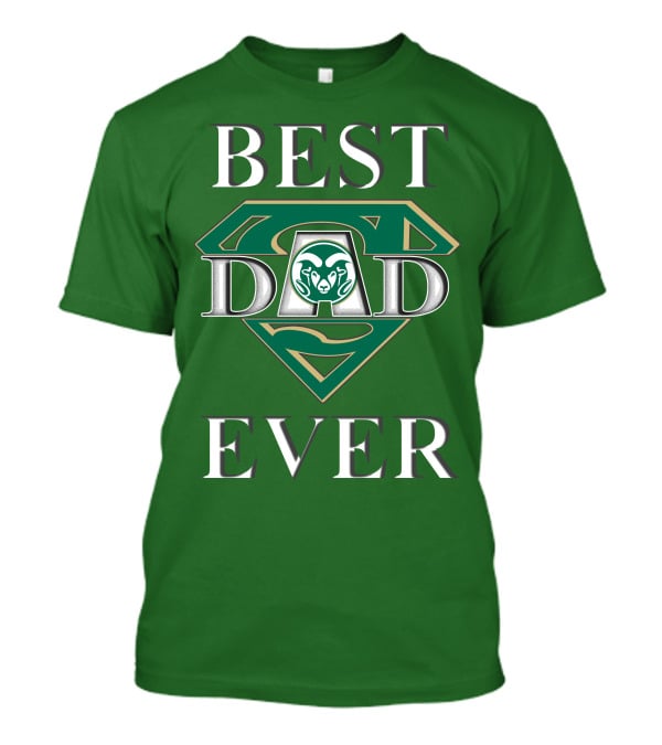 Best Dad Ever Colorado State Rams Superman T-Shirt
