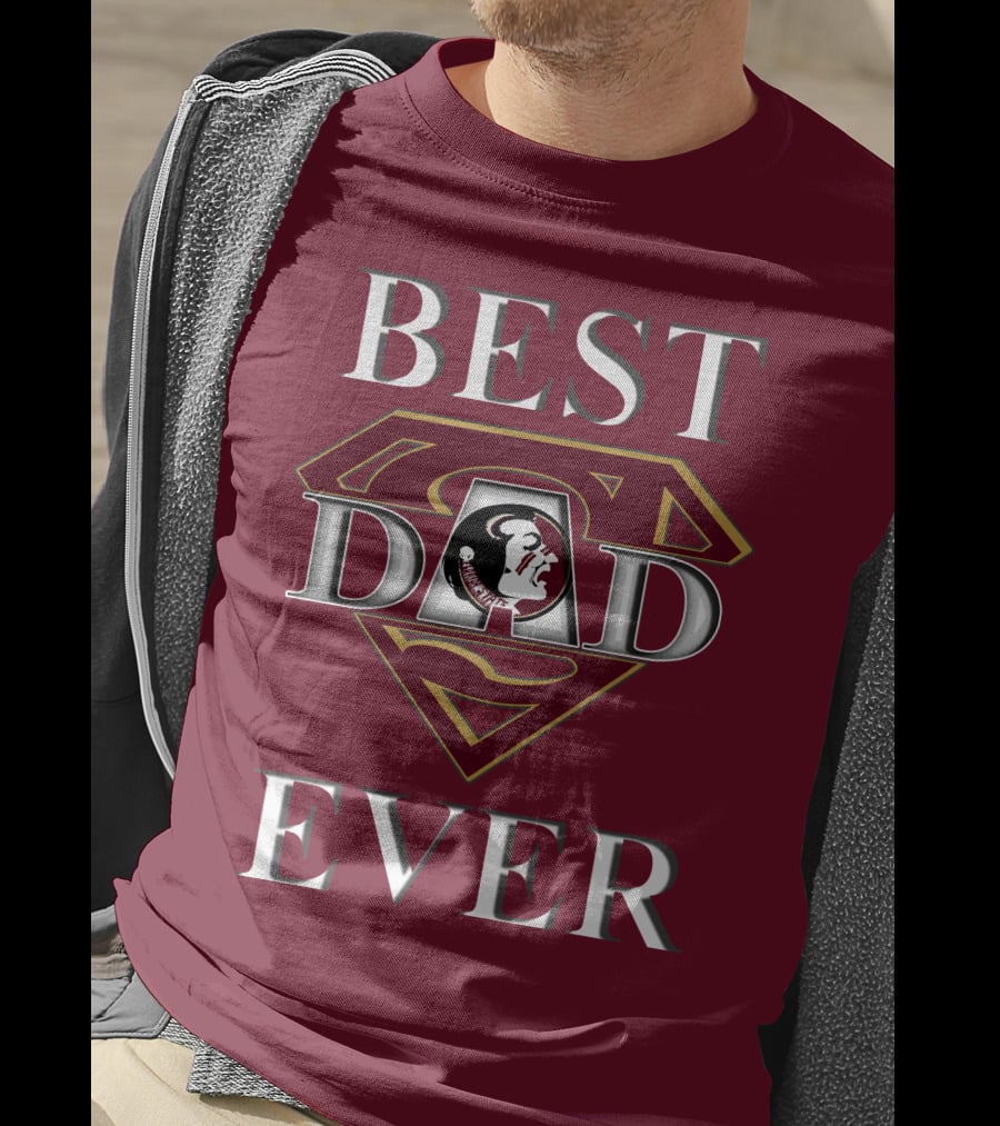 Best Dad Ever Florida State Seminoles Superman T-Shirt