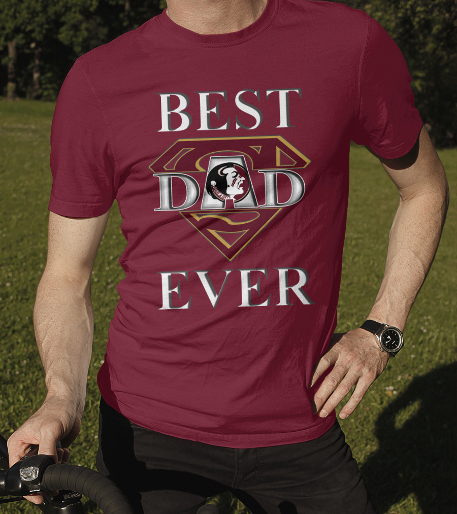 Best Dad Ever Florida State Seminoles Superman T-Shirt