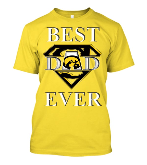 Best Dad Ever Iowa Hawkeyes Superman T-Shirt