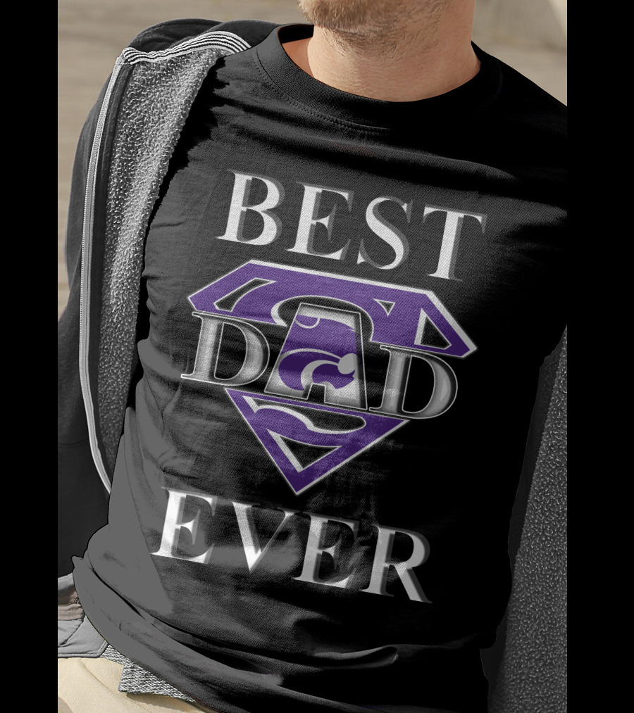 Kansas State Wildcats Best Dad Ever Superman T-Shirt