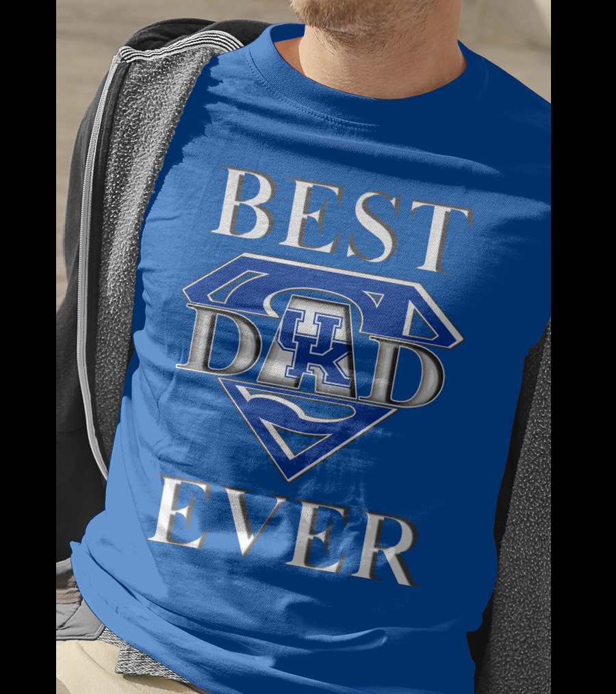 Best Dad Ever Kentucky Wildcats UK Super Dad T-Shirt