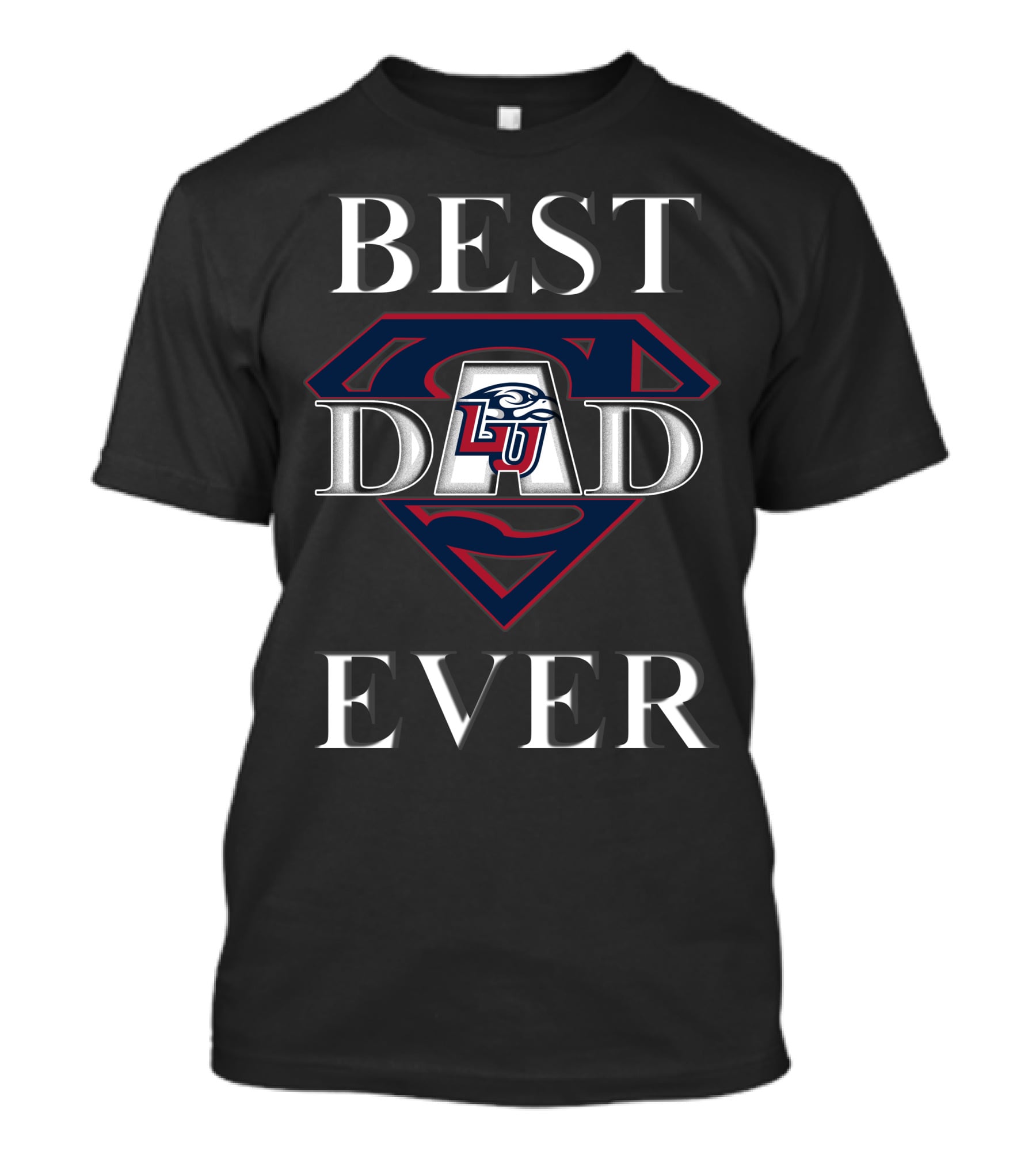 Liberty Flames LU Best Dad Ever Superman T-Shirt