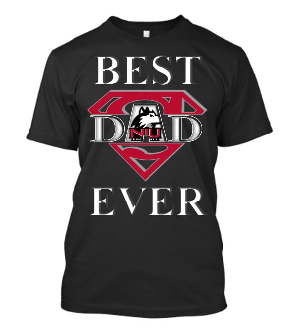 Best Dad Ever Northern Illinois Huskies Football Super Dad T-Shirt