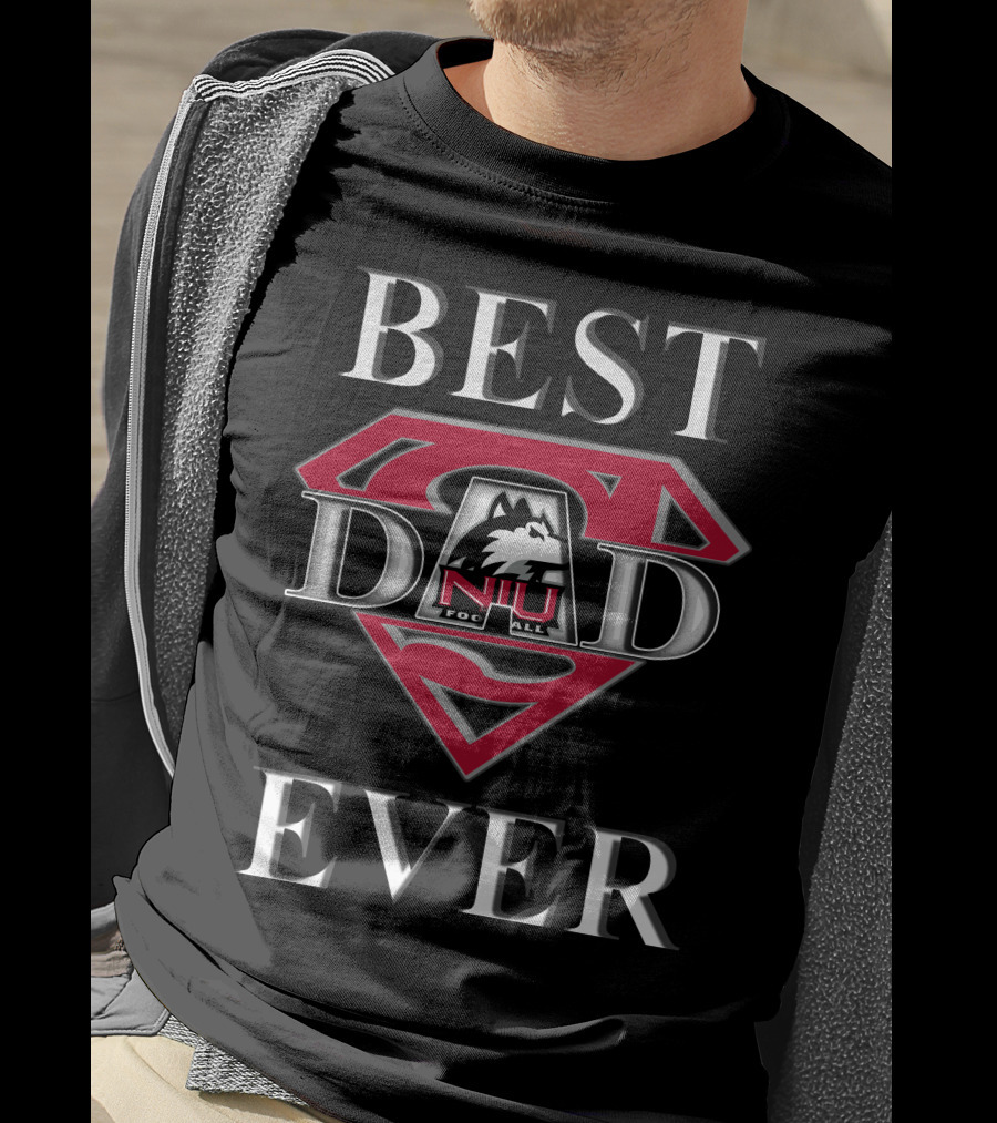 Best Dad Ever Northern Illinois Huskies Football Super Dad T-Shirt