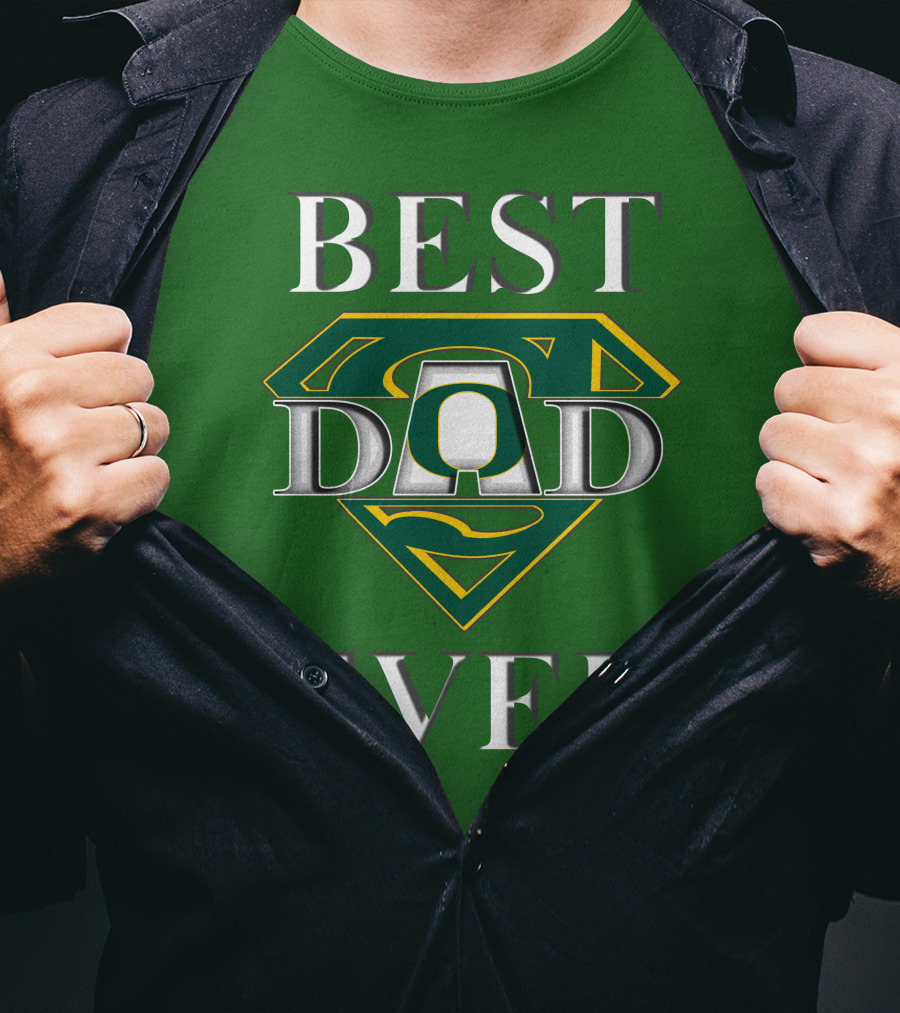 Best Dad Ever Oregon Ducks Super Dad T-Shirt