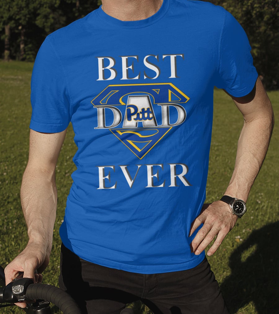 Best Dad Ever Pitt Panthers Super Dad T-Shirt
