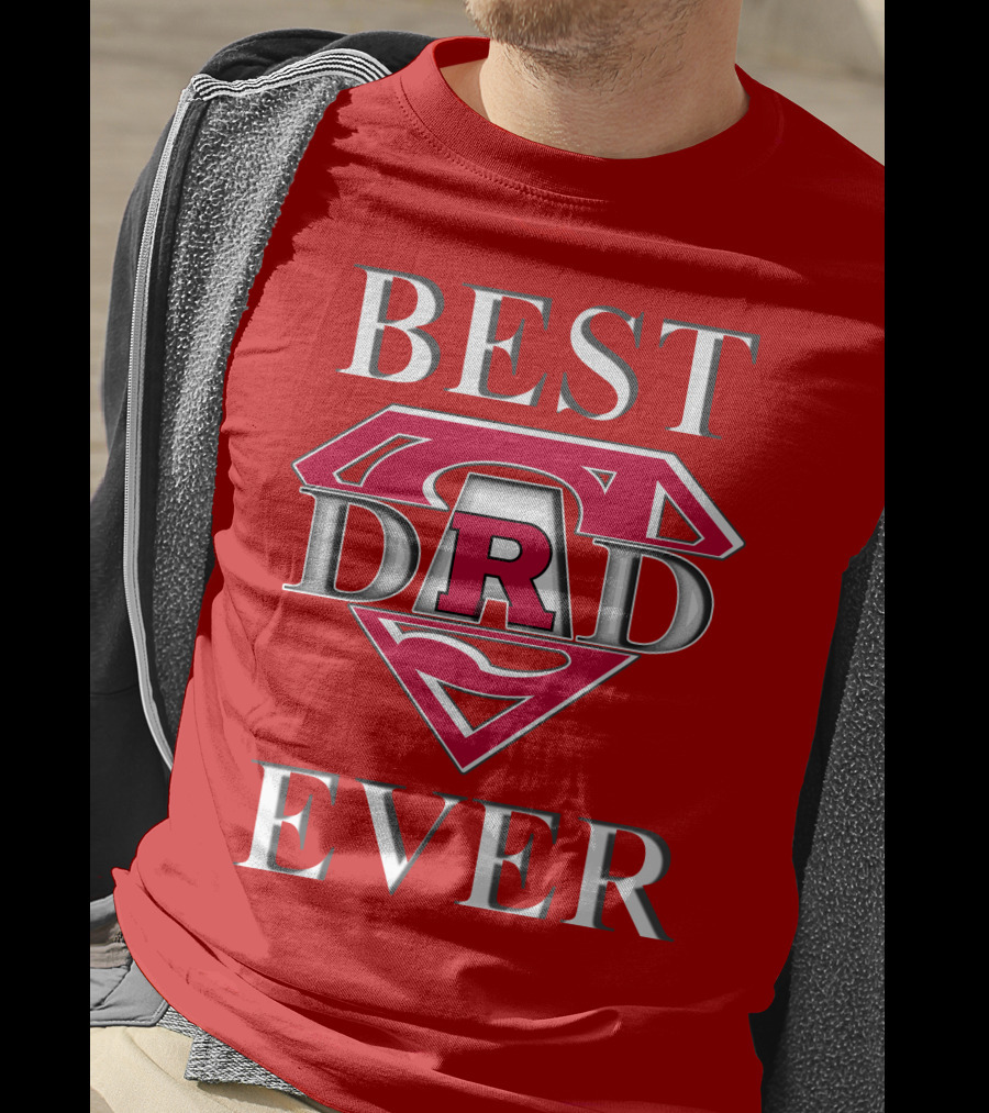 Rutgers Scarlet Knights Best Dad Ever Super Dad R T-Shirt