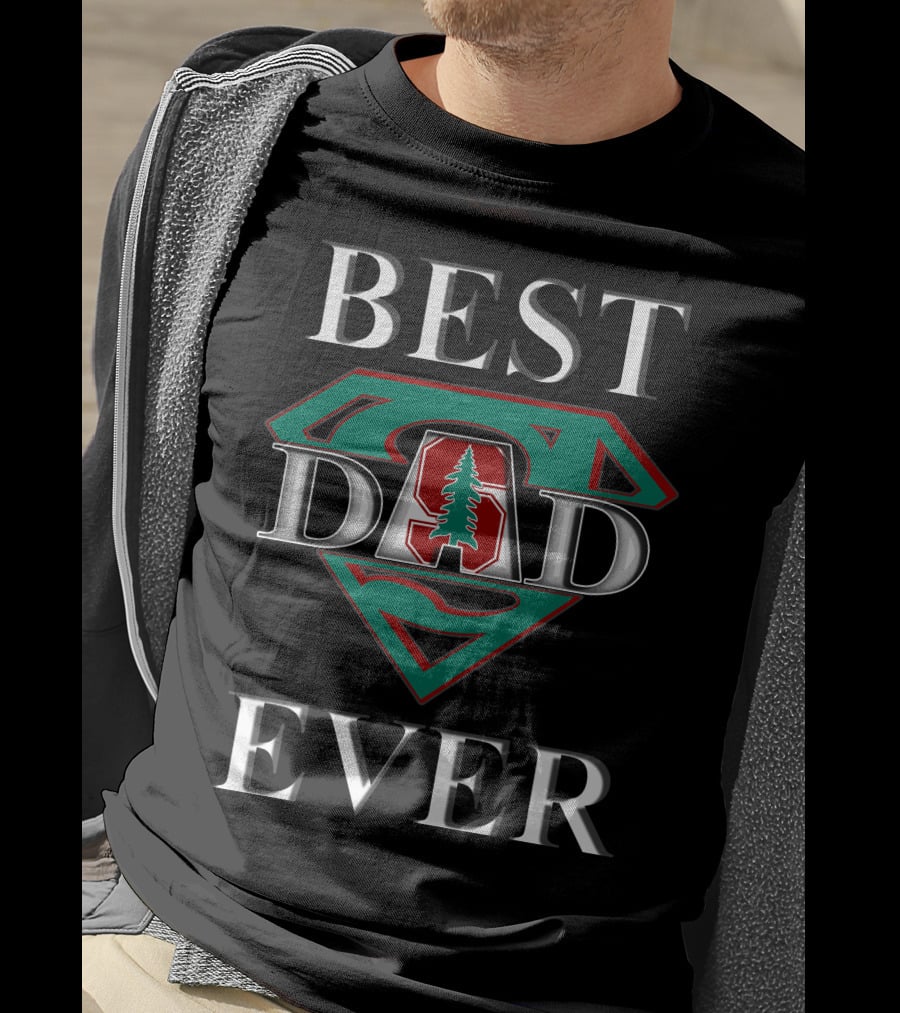 Stanford Cardinal Best Dad Ever Super Dad T-Shirt