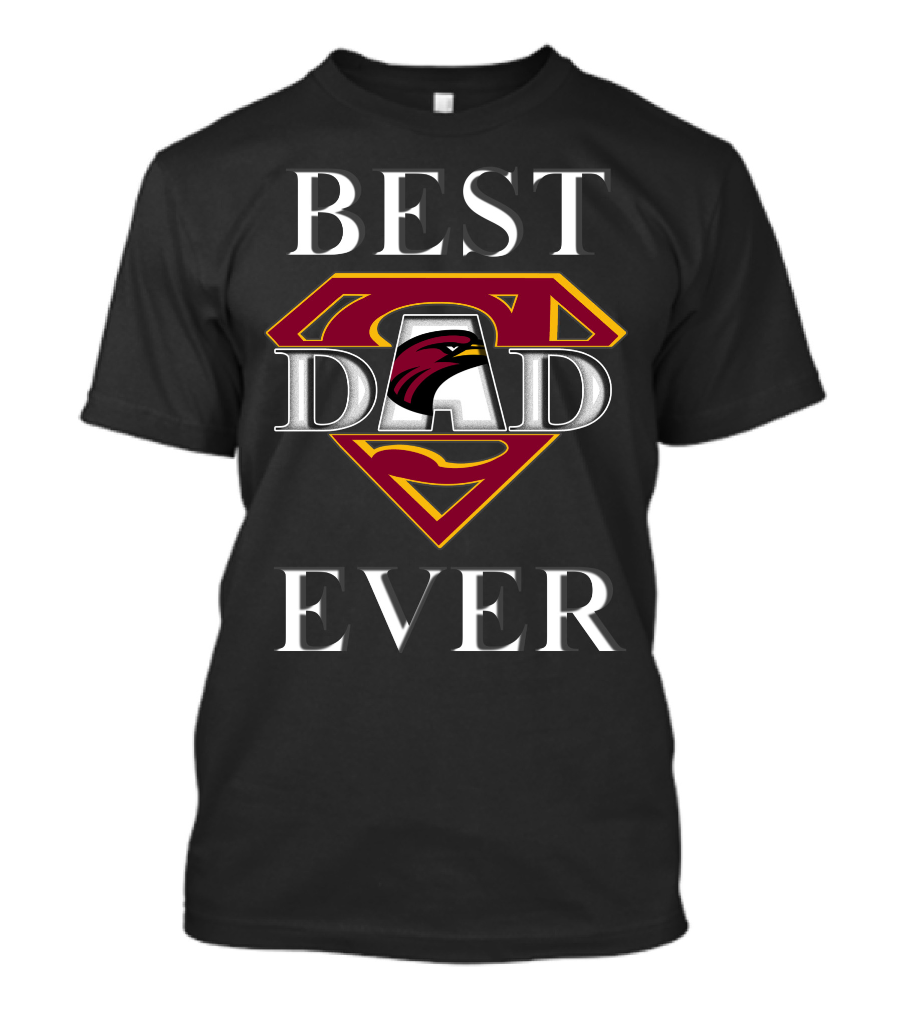 Best Dad Ever UL Monroe Warhawks Super Dad T-Shirt