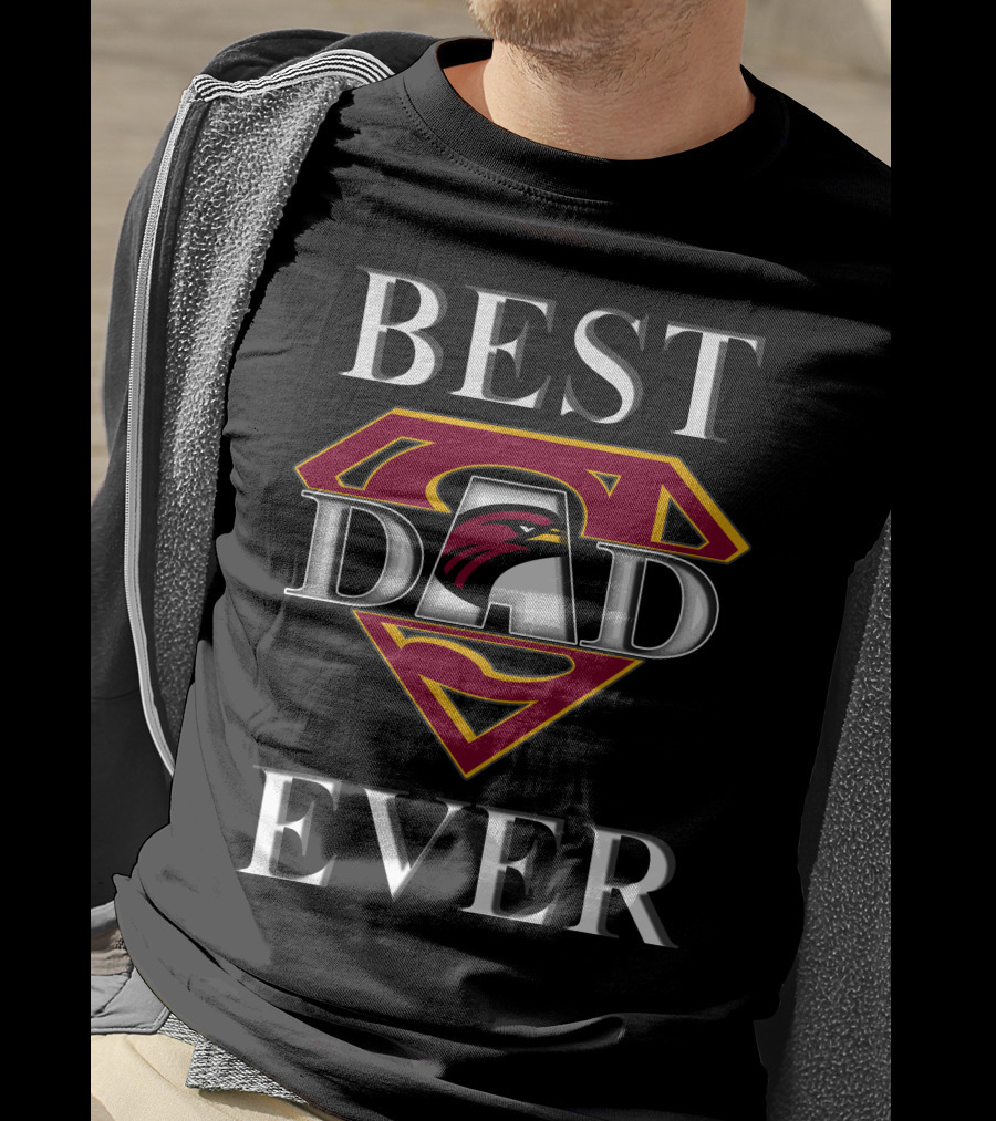 Best Dad Ever UL Monroe Warhawks Super Dad T-Shirt