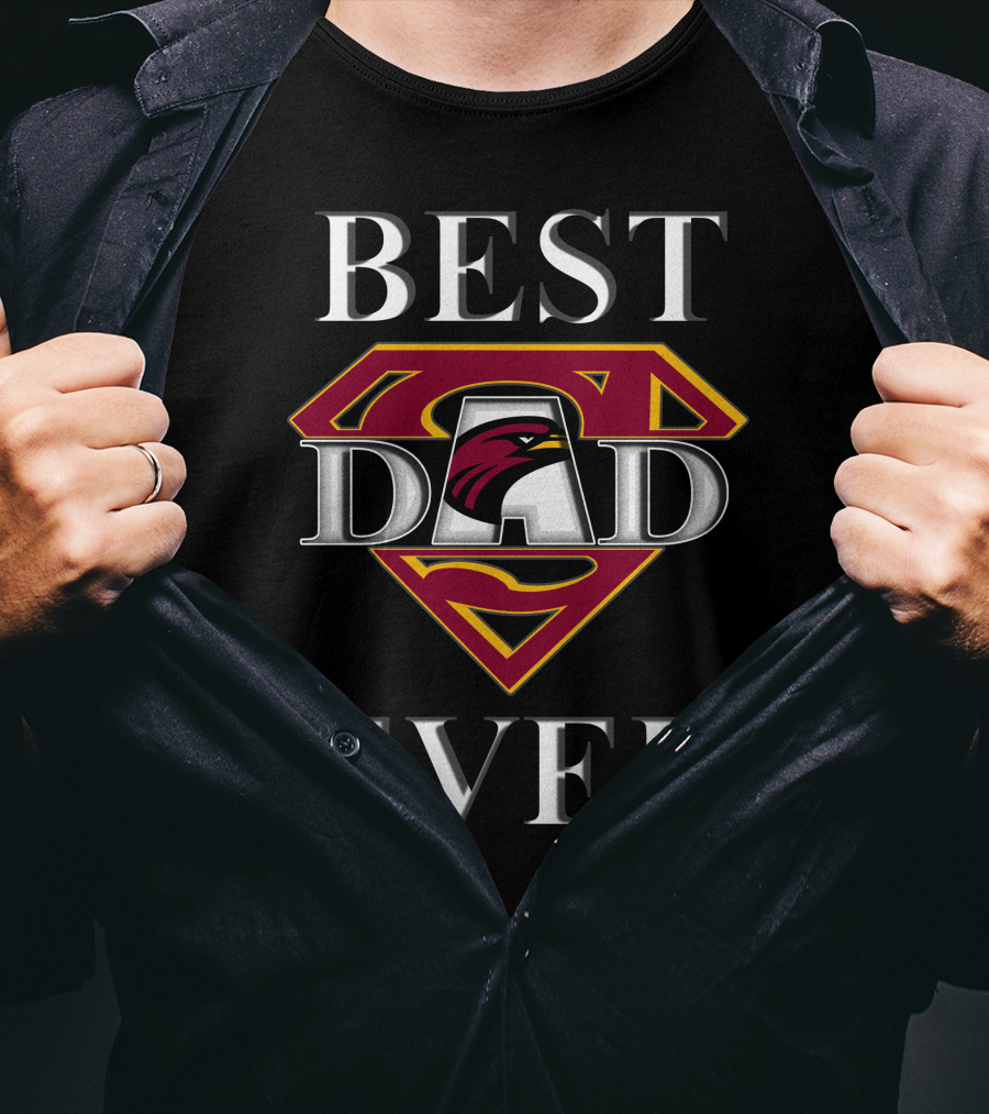 Best Dad Ever UL Monroe Warhawks Super Dad T-Shirt