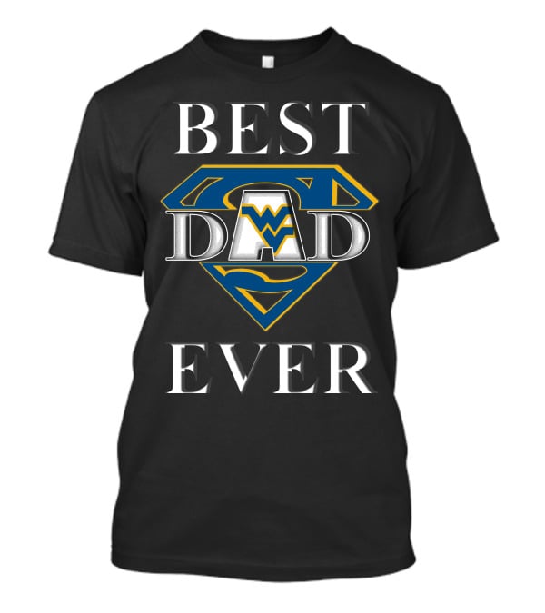 Best Dad Ever West Virginia Mountaineers Superman T-Shirt