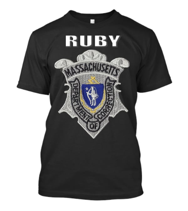 RUBY Massachusetts Department Of Correction Badge T-Shirt
