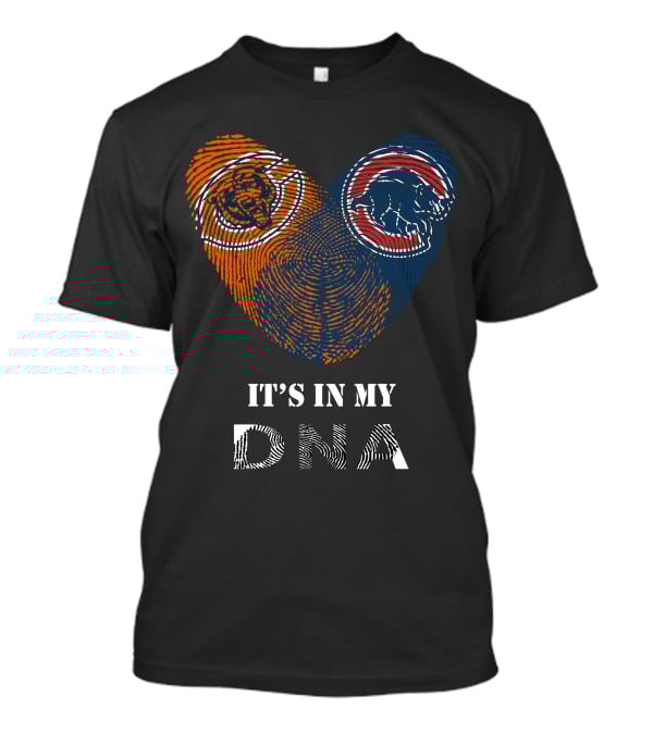 Bears Cubs It's In My Dna Fingerprint Heart T-Shirt