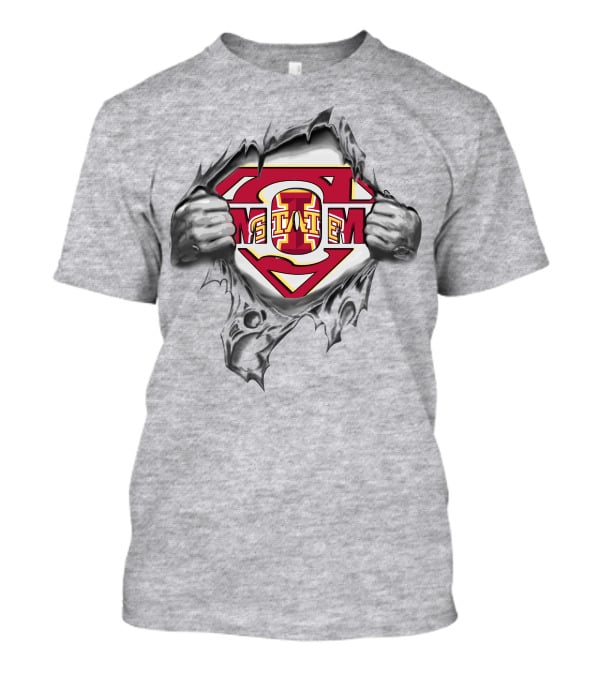 Iowa State Cyclones Superman Logo Emblem T-Shirt