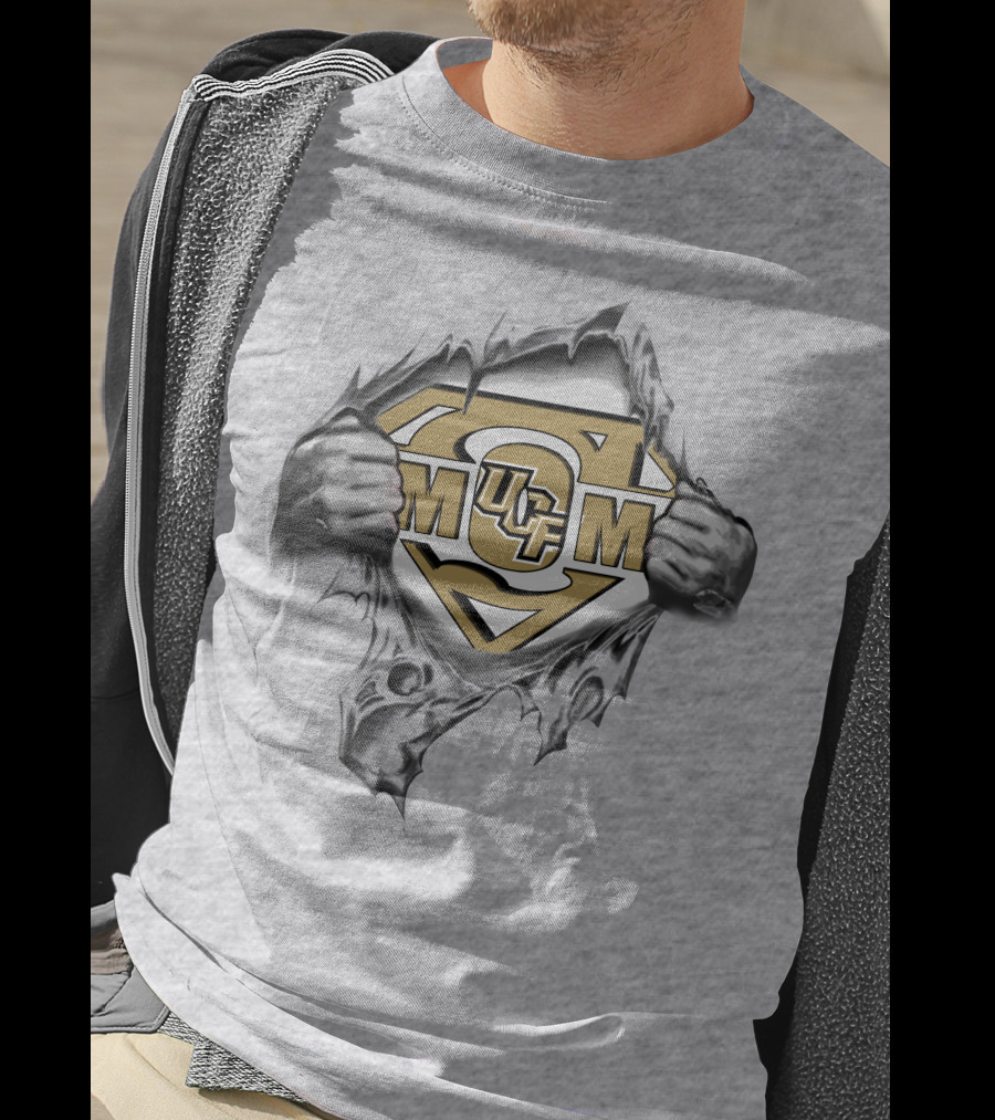 UCF Knights Superman Logo Chest Tear T-Shirt