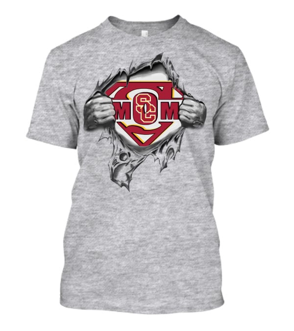 USC Trojans SC Superman Logo Rip T-Shirt
