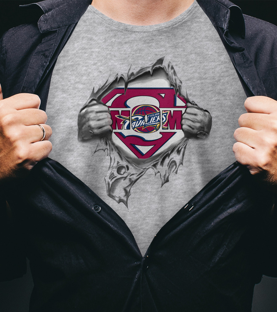 Cleveland Cavaliers Superman Logo Basketball Emblem T-Shirt