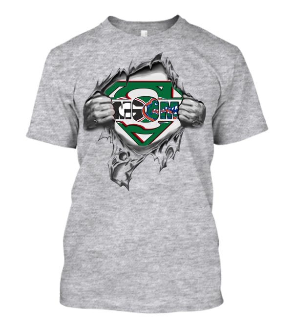 Bulldogs Gator Super Logo Superman Claw Tear T-Shirt